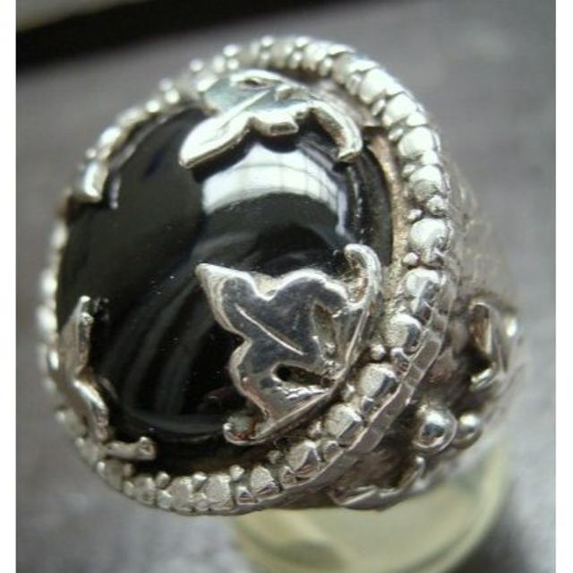 17号 silver925*オニキスリング メンズのアクセサリー(リング(指輪))の商品写真