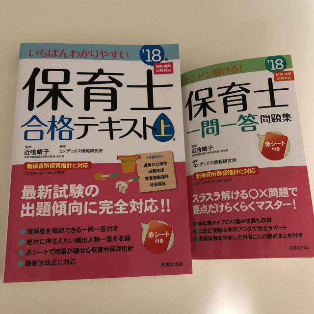 保育士 いちばんわかりやすい 合格テキスト 18 成美堂出版 エンタメ/ホビーの本(資格/検定)の商品写真