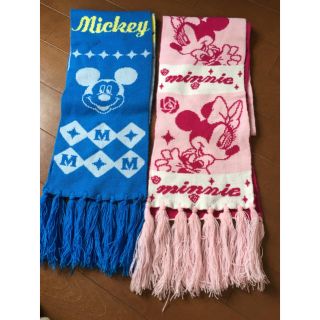 ディズニー(Disney)のミッキーとミニー セット マフラー(マフラー/ストール)