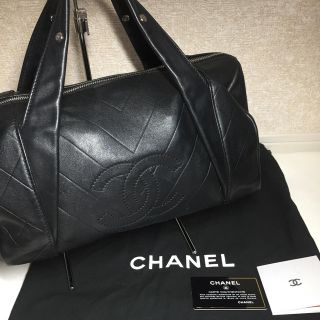 シャネル(CHANEL)のCHANEL シャネル ミニボストンバッグ Vステッチ ボストンバッグ 美品(ボストンバッグ)