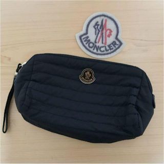 モンクレール(MONCLER)のMONCLER モンクレール ポーチ ブラック　新品(ポーチ)