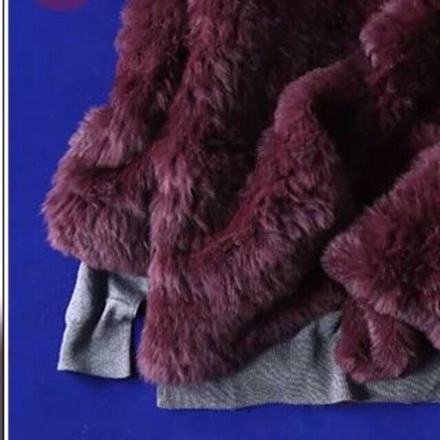 ラビットファージャケット レディースのジャケット/アウター(毛皮/ファーコート)の商品写真