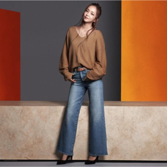 H&M(エイチアンドエム)の安室奈美恵 H&M コラボ ニットキャメル XL レディースのトップス(ニット/セーター)の商品写真