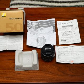 ニコン(Nikon)の極美品 単焦点 AF Nikkor 50mm f/1.8D オマケ付き(レンズ(単焦点))