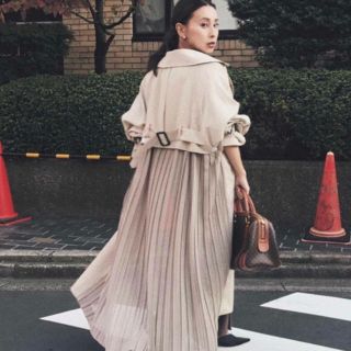 アメリヴィンテージ(Ameri VINTAGE)のSEE THROUGH BACK PLEATS TRENCH(トレンチコート)