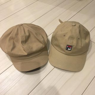 フィラ(FILA)のwego購入⭐ベージュキャップ⭐セット(キャップ)