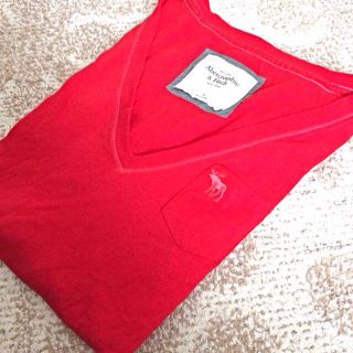 アバクロンビーアンドフィッチ(Abercrombie&Fitch)のアバクロ☆真っ赤なロンT(Tシャツ(長袖/七分))