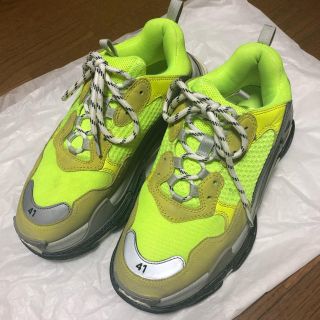 バレンシアガ(Balenciaga)のお買得品 国内正規品 本物 バレンシアガ トリプルS 41 イエロー(スニーカー)