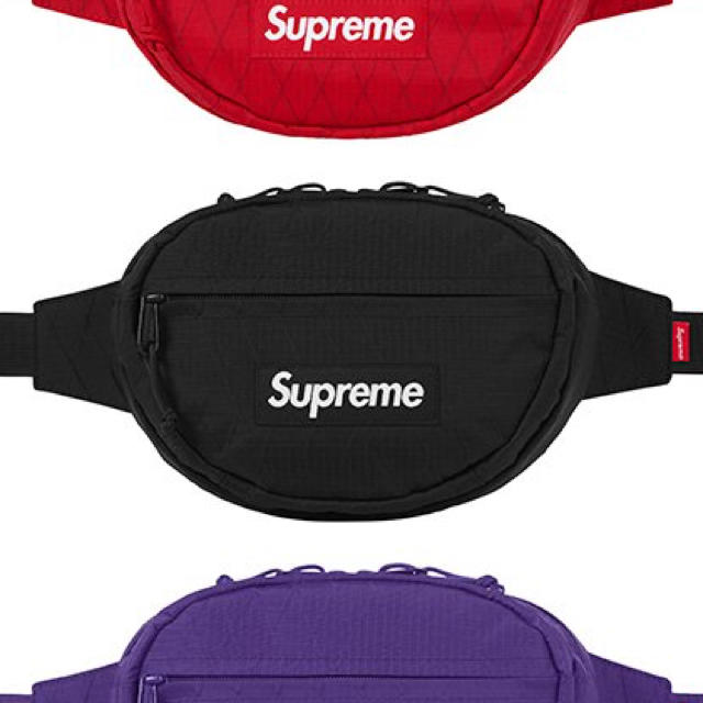 supreme waist bag 黒 black