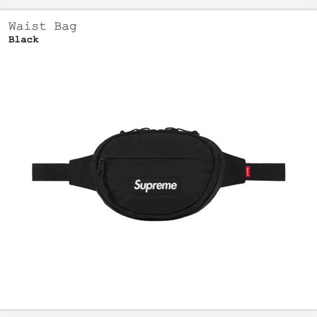 18FW supreme waist bag