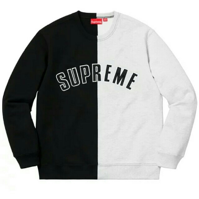supreme split crewneck sweatshirt sサイズ
