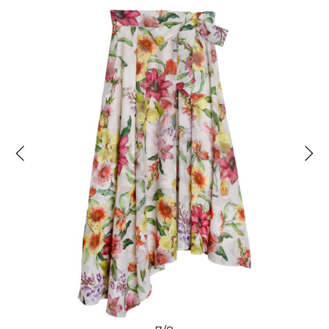 eimy istoire(エイミーイストワール)のparadiso flower ｱｼﾝﾒﾄﾘｰｽｶｰﾄ レディースのスカート(ロングスカート)の商品写真