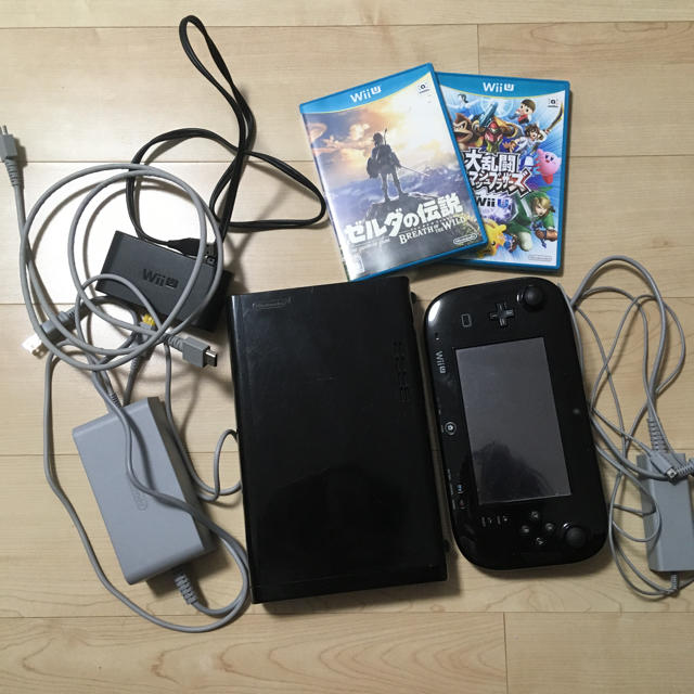 Wii U(ウィーユー)のWii U ゼルダBOTW スマブラ セット エンタメ/ホビーのゲームソフト/ゲーム機本体(家庭用ゲーム機本体)の商品写真