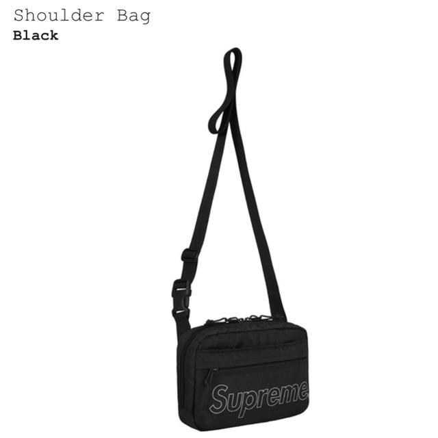 即支払 黒  supreme shoulder Bag ショルダー