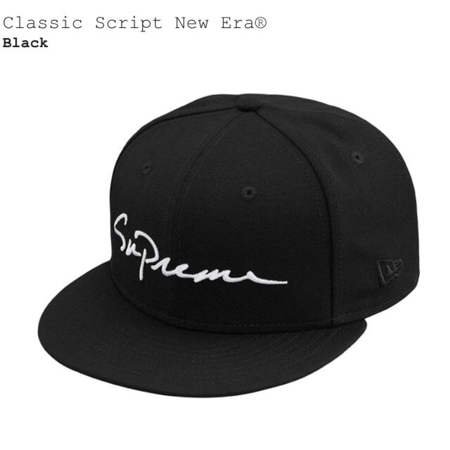 値下げ Supreme Classic Script New Era 7 1/4