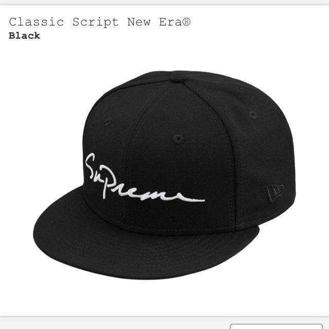 supreme newera classic logoキャップ