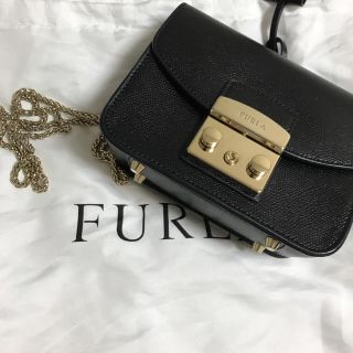 フルラ(Furla)のFURULA フルラ  メトロポリス ブラック 黒 美品(ショルダーバッグ)