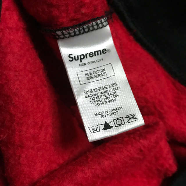 働くクルマ体験 supreme contrast crew neck 黒 M