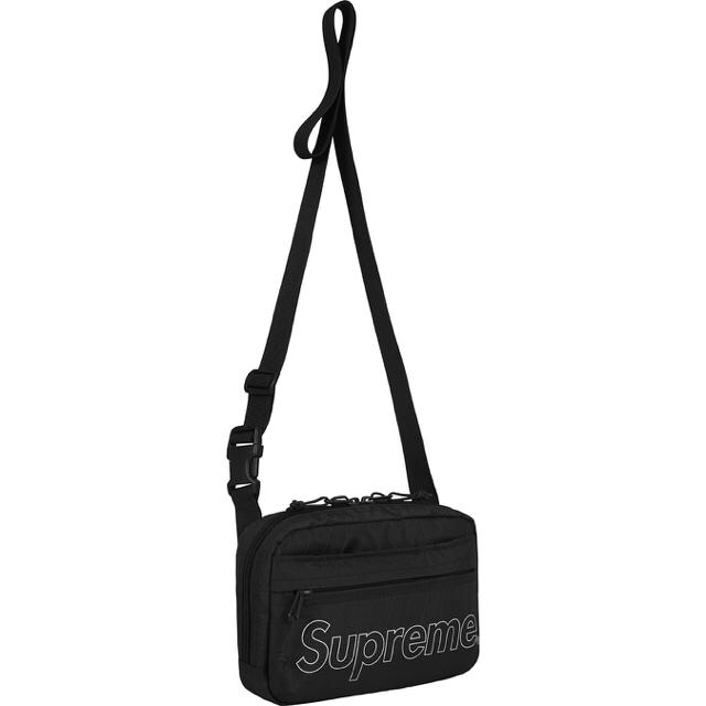 【名入れ無料】 Supreme - supreme Shoulder Bag 18fw 18aw ショルダー 黒 ショルダーバッグ