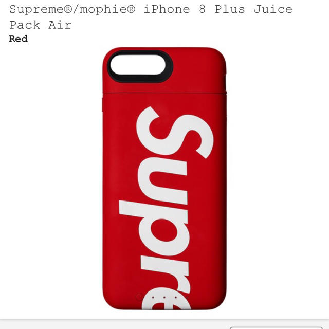 supreme iPhone 8 plus red