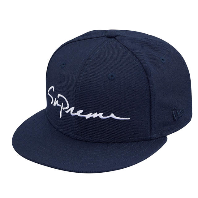 帽子18FW Supreme Classic Script newera 71/2