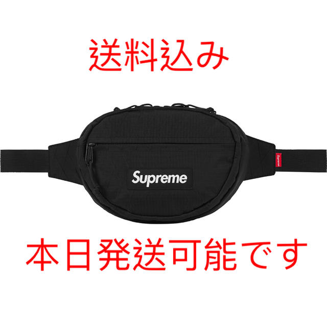 黒 Supreme Waist Bag ウェストバック シュプリーム