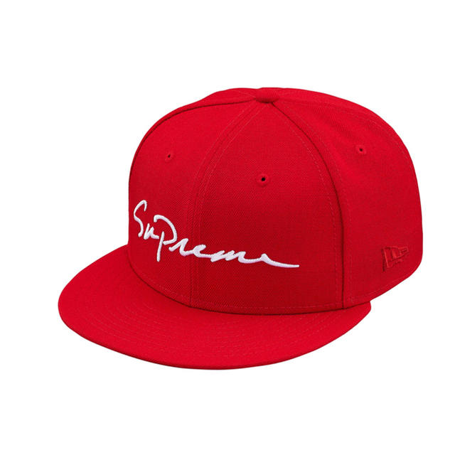 supreme Classic Script New Era 7 1/4 赤