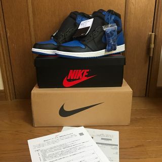 ナイキ(NIKE)のnike air jordan 1 royal(スニーカー)