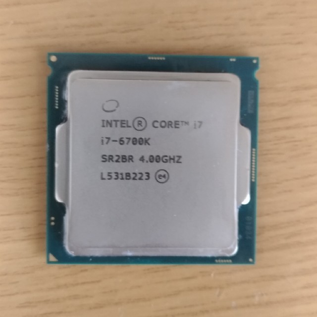 intel core i7 6700k cpu PCパーツ