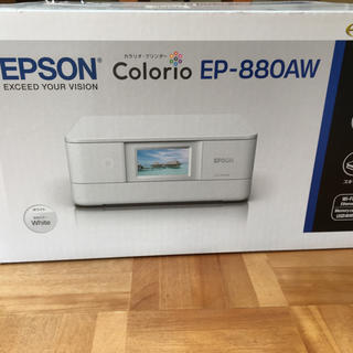 エプソン(EPSON)の［新品］EPSON カラリオ EP-880AWホワイト 新品、未開封品(PC周辺機器)