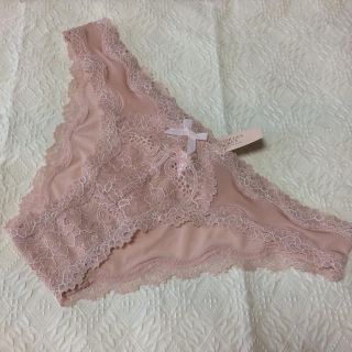 ヴィクトリアズシークレット(Victoria's Secret)の★新品★Victoria's Secret ピンクベージュレースショーツ PJ系(ショーツ)