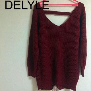 デイライルノアール(Delyle NOIR)のDELYLE♡背中開きざっくりニット(ニット/セーター)