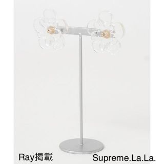 シュープリームララ(Supreme.La.La.)の新品【Ray掲載】シュープリームララ クリア フラワー ピアス(ピアス)