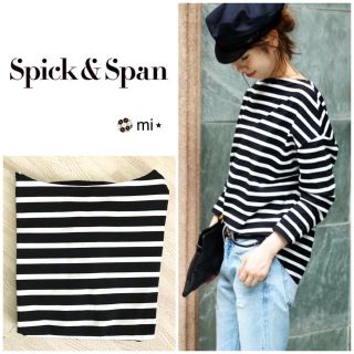 スピックアンドスパン(Spick & Span)の超美品❣️ デラヴェボーダードルマンプルオーバー(カットソー(長袖/七分))