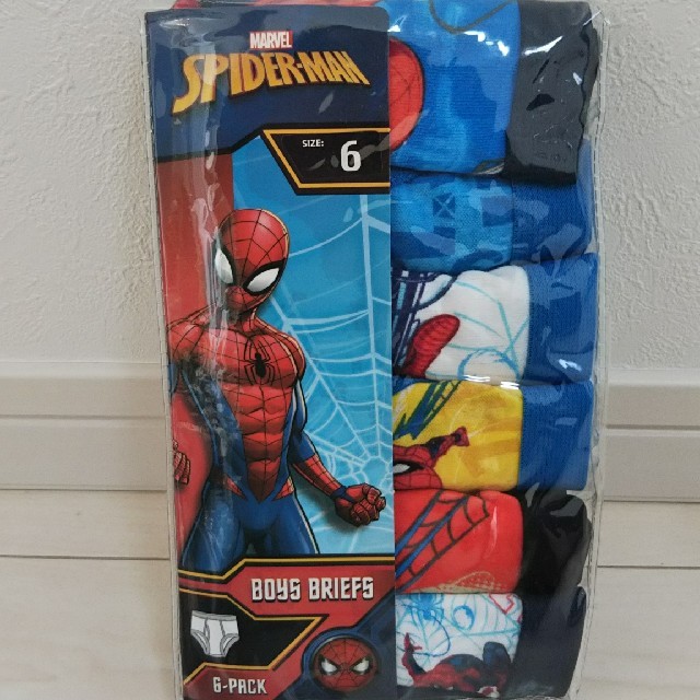 Disney(ディズニー)の新品 スパイダーマン 男の子 パンツ 6枚セット キッズ/ベビー/マタニティのキッズ服男の子用(90cm~)(下着)の商品写真