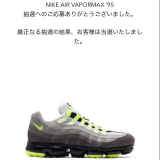 ナイキ(NIKE)の【25.5】ヴェイパーマックス95 イエローグラデ(スニーカー)