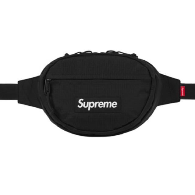 バッグsupreme Waist Bag 黒 2018FW