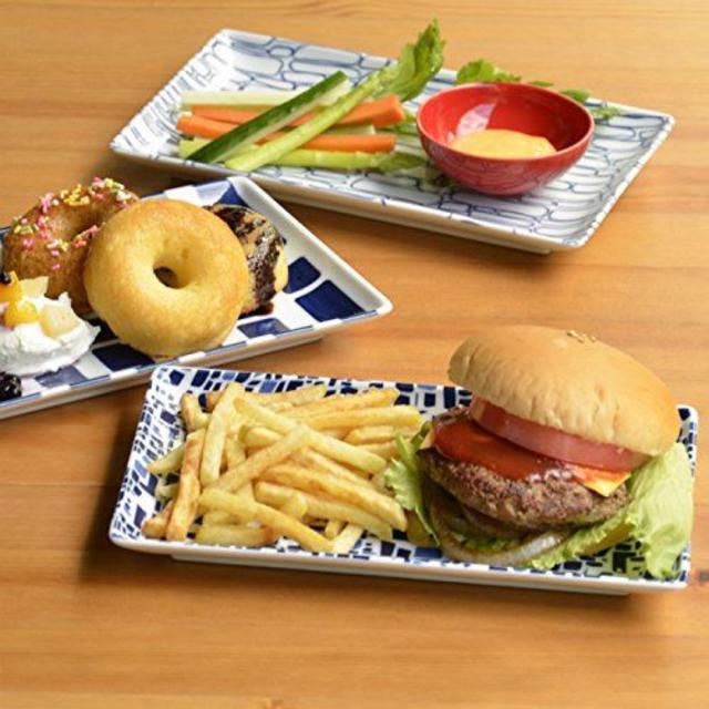 HASAMI(ハサミ)のこう様専用波佐見焼 長角皿ウッディ2枚クラック、パレット インテリア/住まい/日用品のキッチン/食器(食器)の商品写真