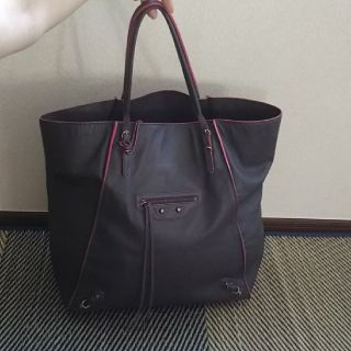 バレンシアガ(Balenciaga)のバレンシアガ ペーパー ラムレザー トートバッグ 美品(トートバッグ)