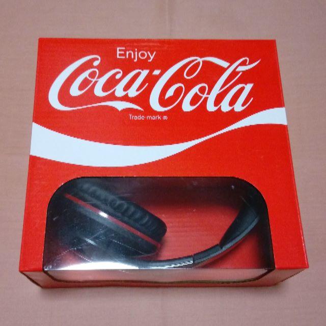 コカ・コーラ(コカコーラ)の新品　　未開封　箱付き　コカ・コーラ　ヘッドフォン　 スマホ/家電/カメラのオーディオ機器(ヘッドフォン/イヤフォン)の商品写真