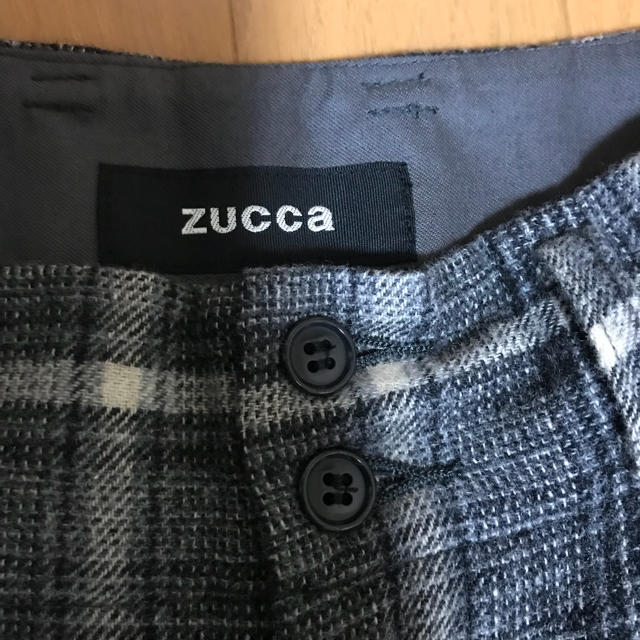 ZUCCa(ズッカ)のズッカ チェックワイドパンツ グレー 2017aw サイズS レディースのパンツ(その他)の商品写真