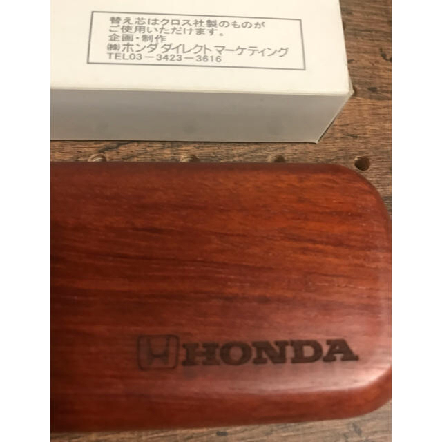 ホンダ(ホンダ)のHONDA ノベルティ 天然木ボールペン+ケース エンタメ/ホビーのコレクション(ノベルティグッズ)の商品写真