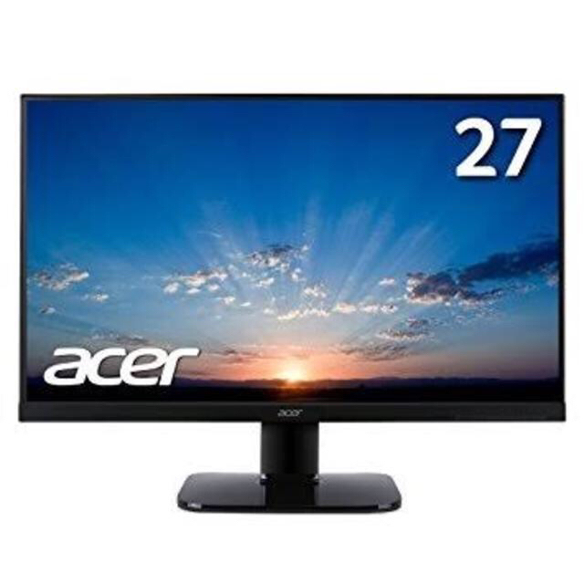 Acer(エイサー)の美品 おまけ付 エイサー acer 27型液晶ディスプレイ モニター PC スマホ/家電/カメラのPC/タブレット(ディスプレイ)の商品写真