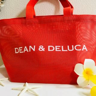 ディーンアンドデルーカ(DEAN & DELUCA)のDEAN&DELUCA メッシュトートバッグ メッシュバッグＳ ブラッドオレンジ(トートバッグ)