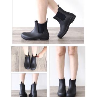 クロックス(crocs)の新品♡crocs クロックス*サイドゴアショートレインブーツ w7(レインブーツ/長靴)