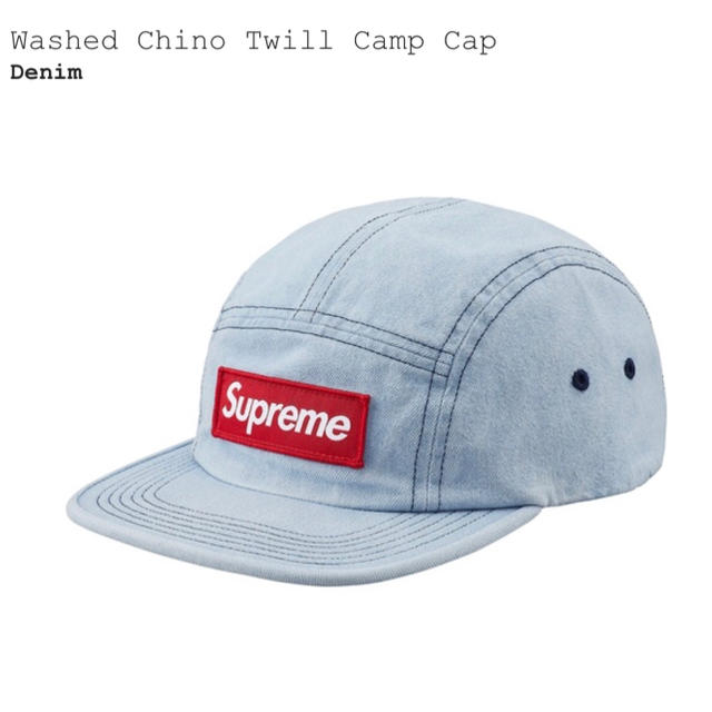 帽子Supreme Washed Chino Twill Camp Cap