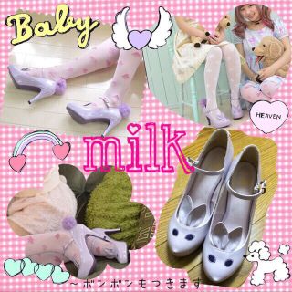 ミルク(MILK)のMILK♡完売商品♡うさぎパンプス(ハイヒール/パンプス)