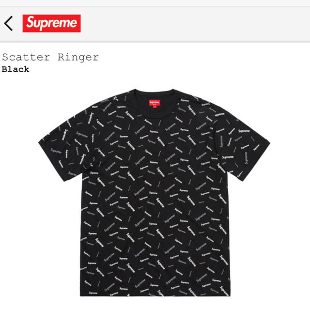 Supreme Scatter Ringer 半袖Tシャツ