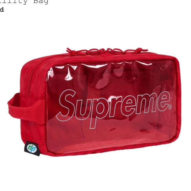 Supreme®18FW Utility Bag 赤