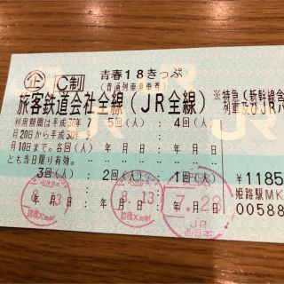 青春18切符 2回分(鉄道乗車券)